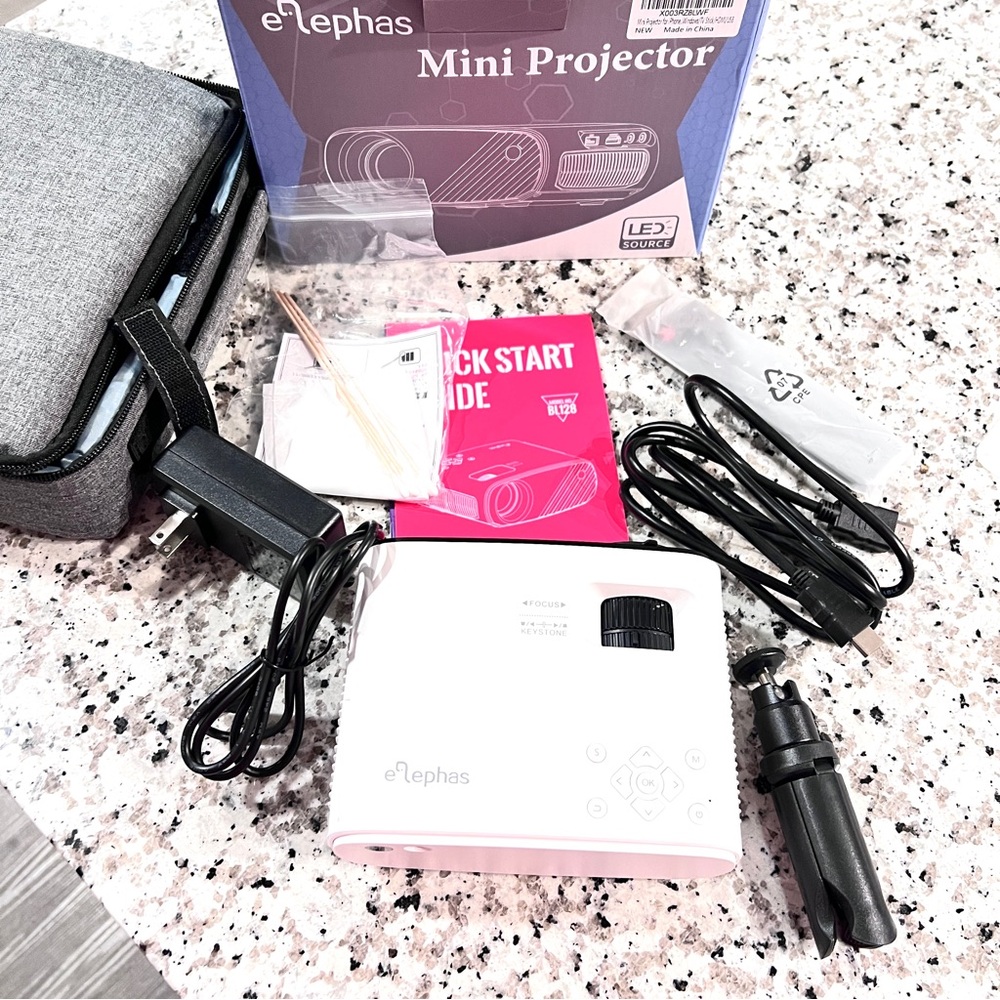 Elephas Mini Projector with Accessories